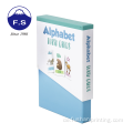Benutzerdefinierte Pappbriefbrettspiel Animal Alphabet Flash Card